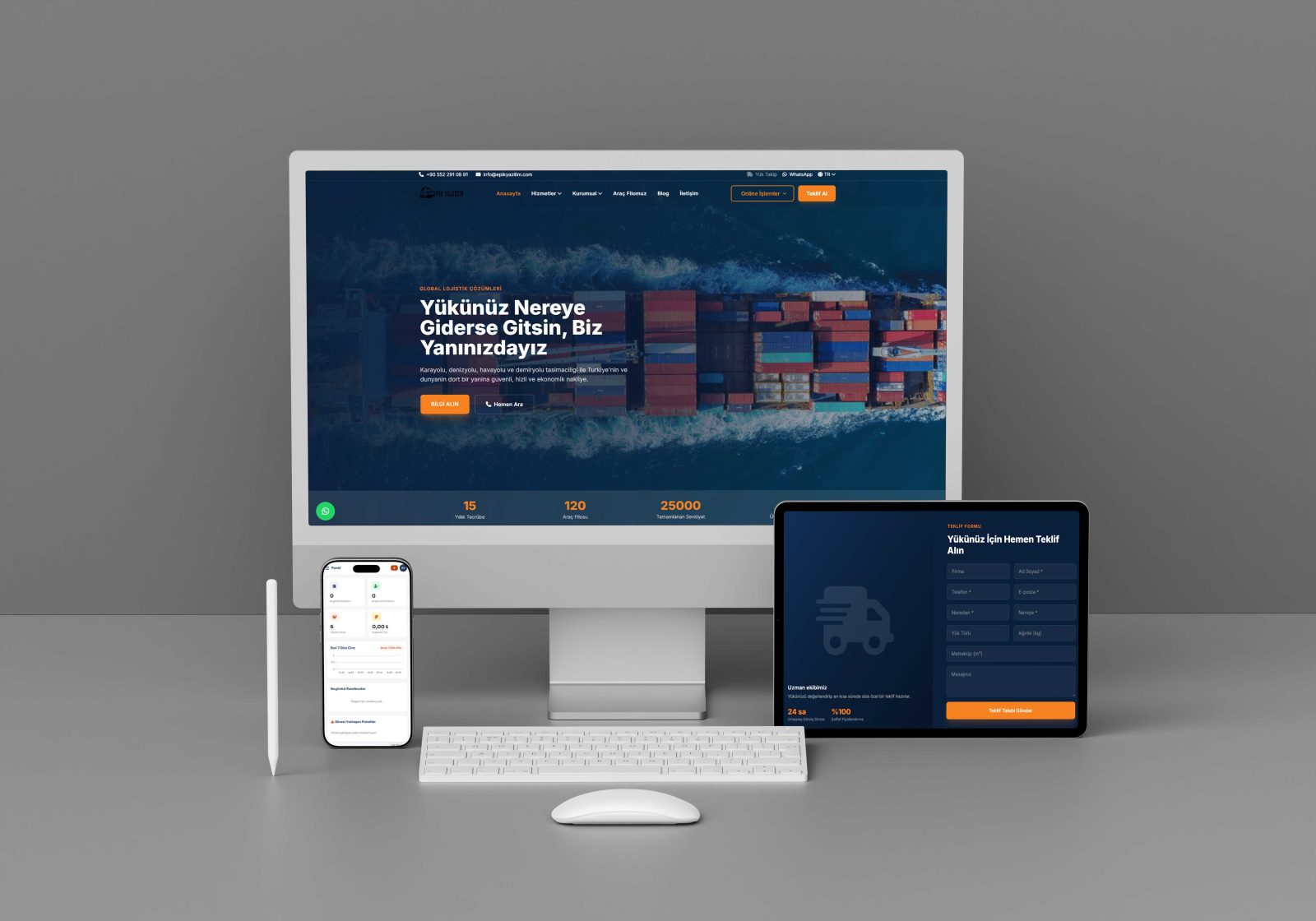Lojistik Firmanıza Özel Web Sitesi